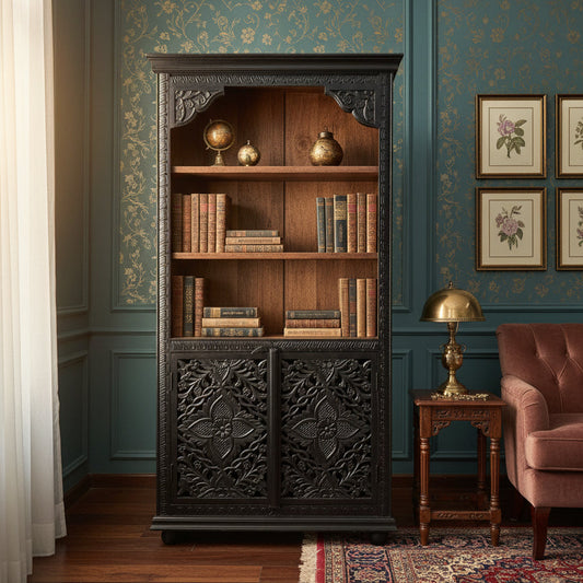 Rajputana Carved Bookcase image 1