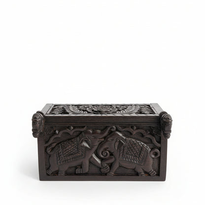 Panchtantra Carved Vanity Box image 4