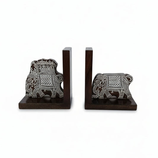 Gajraj Wooden Bookends image 0