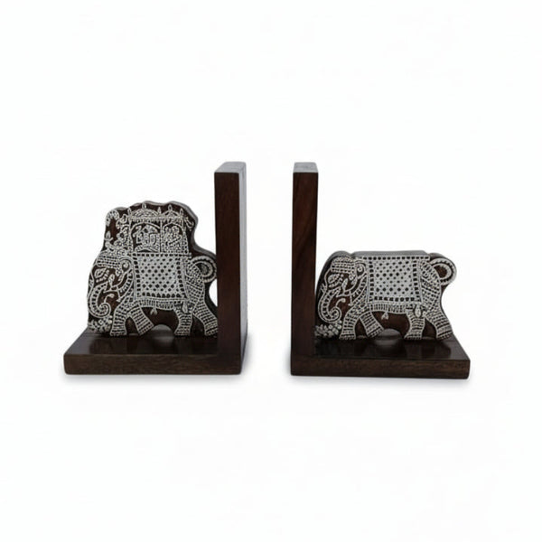 Gajraj Wooden Bookends image 0