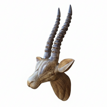 Savanna Antelope Wall Mounted Sculpture - Tribal Handicrafts