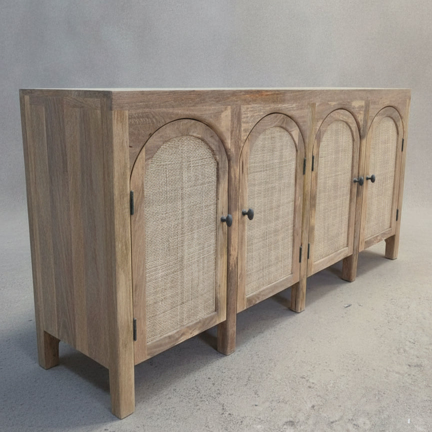 Vetra Rattan Cane Sideboard
