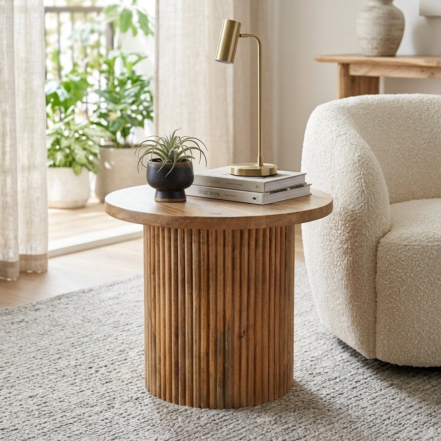 Lehar Wooden Side Table
