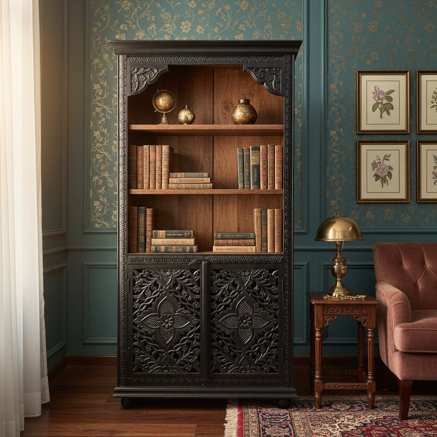 Rajputana Carved Bookcase image 1