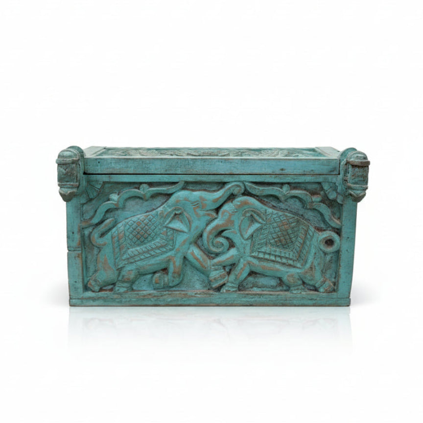 Panchtantra Carved Vanity Box image 0