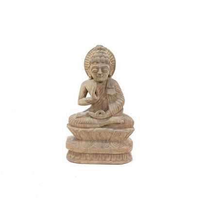 Tathagata Carved Wooden Sculpture image 0