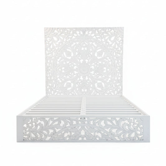 Rani Carved Panel Bed image 0