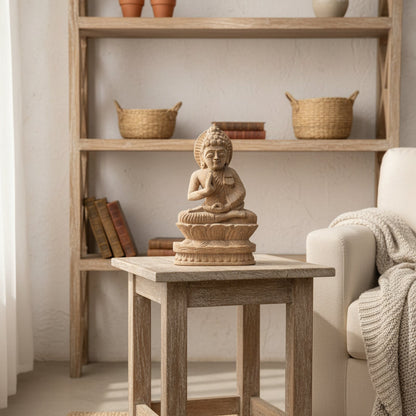 Tathagata Carved Wooden Sculpture image 1