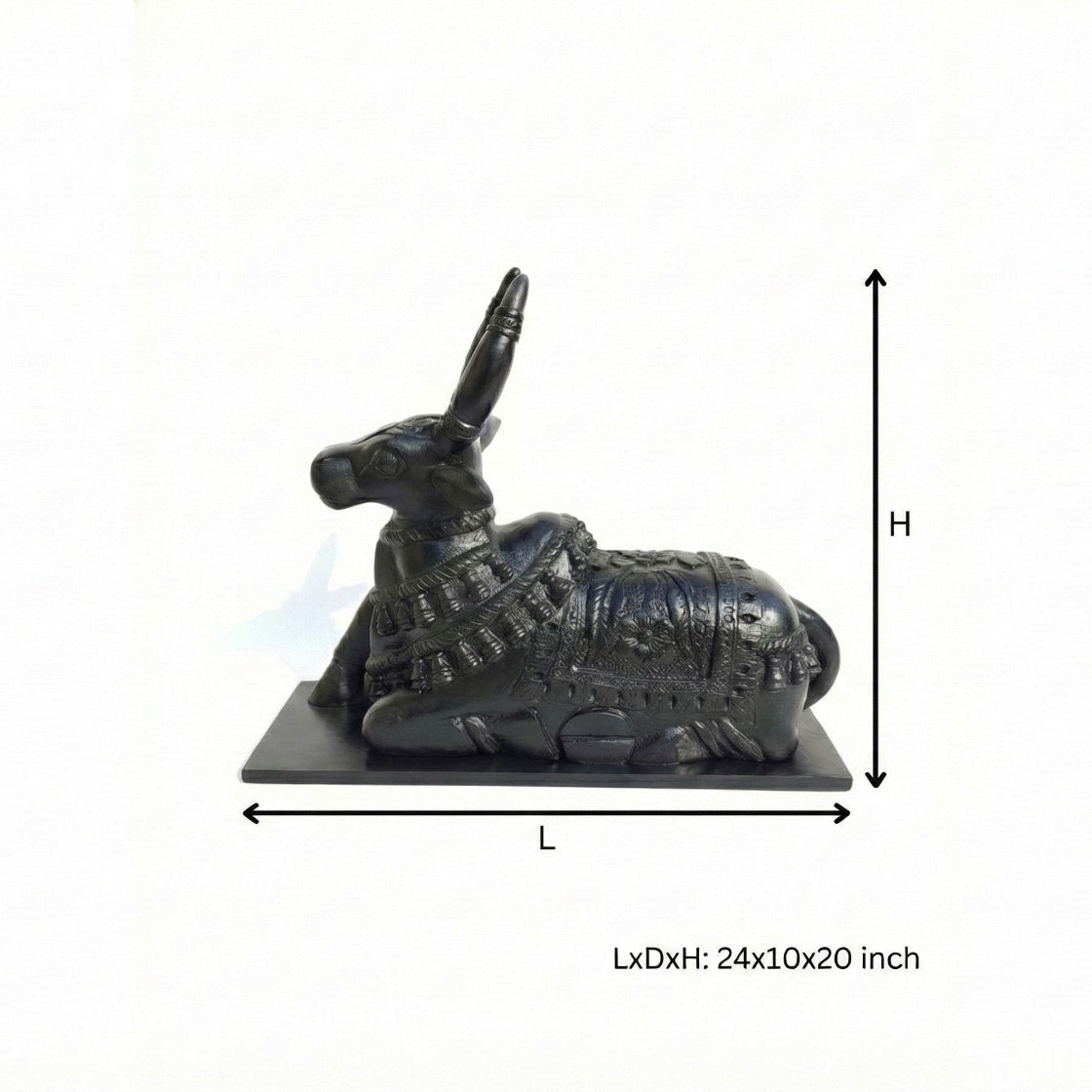 Nandi Carved Wooden Sculpture image 3