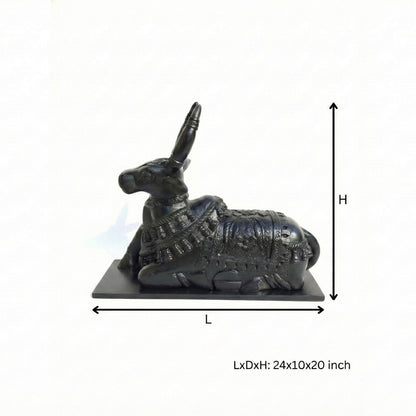 Nandi Carved Wooden Sculpture image 3