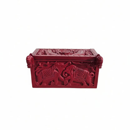 Panchtantra Carved Vanity Box image 6