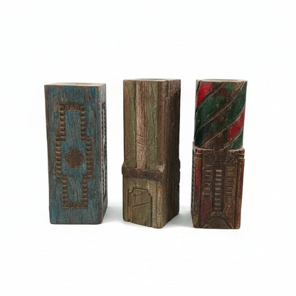 Utsav Carved Candle Stand image 2