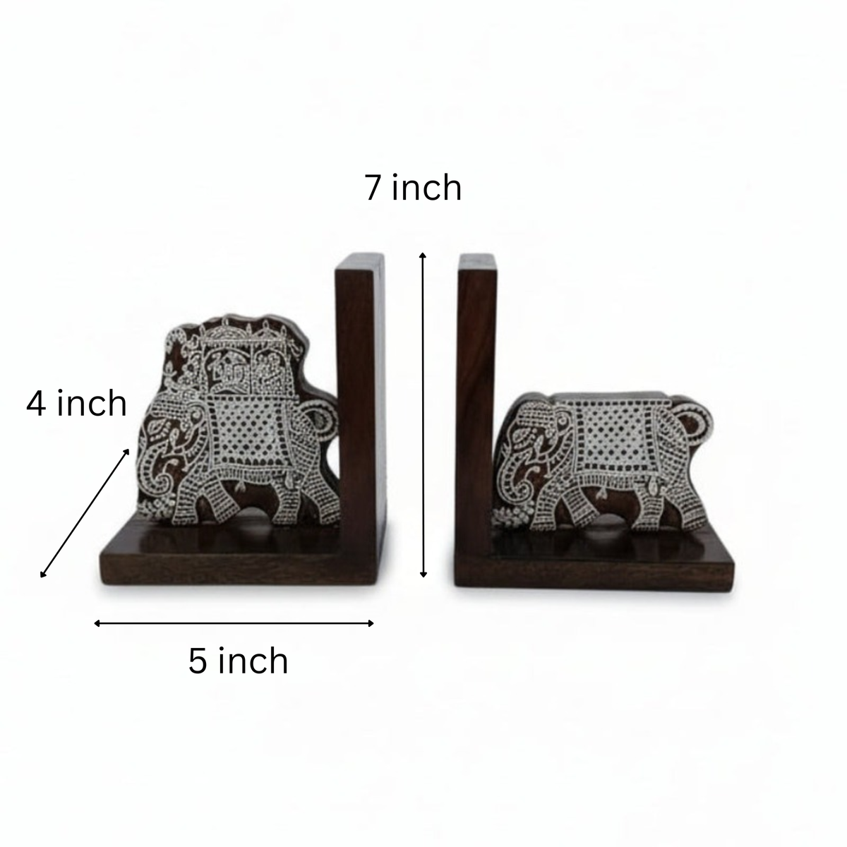 Gajraj Wooden Bookends image 0