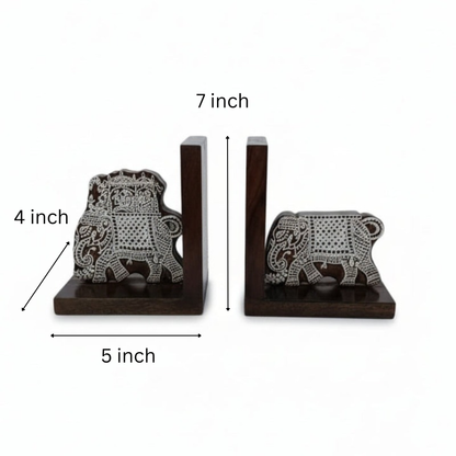 Gajraj Wooden Bookends image 0