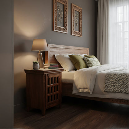 Rojo Mirra Bedside - Tribal Handicrafts