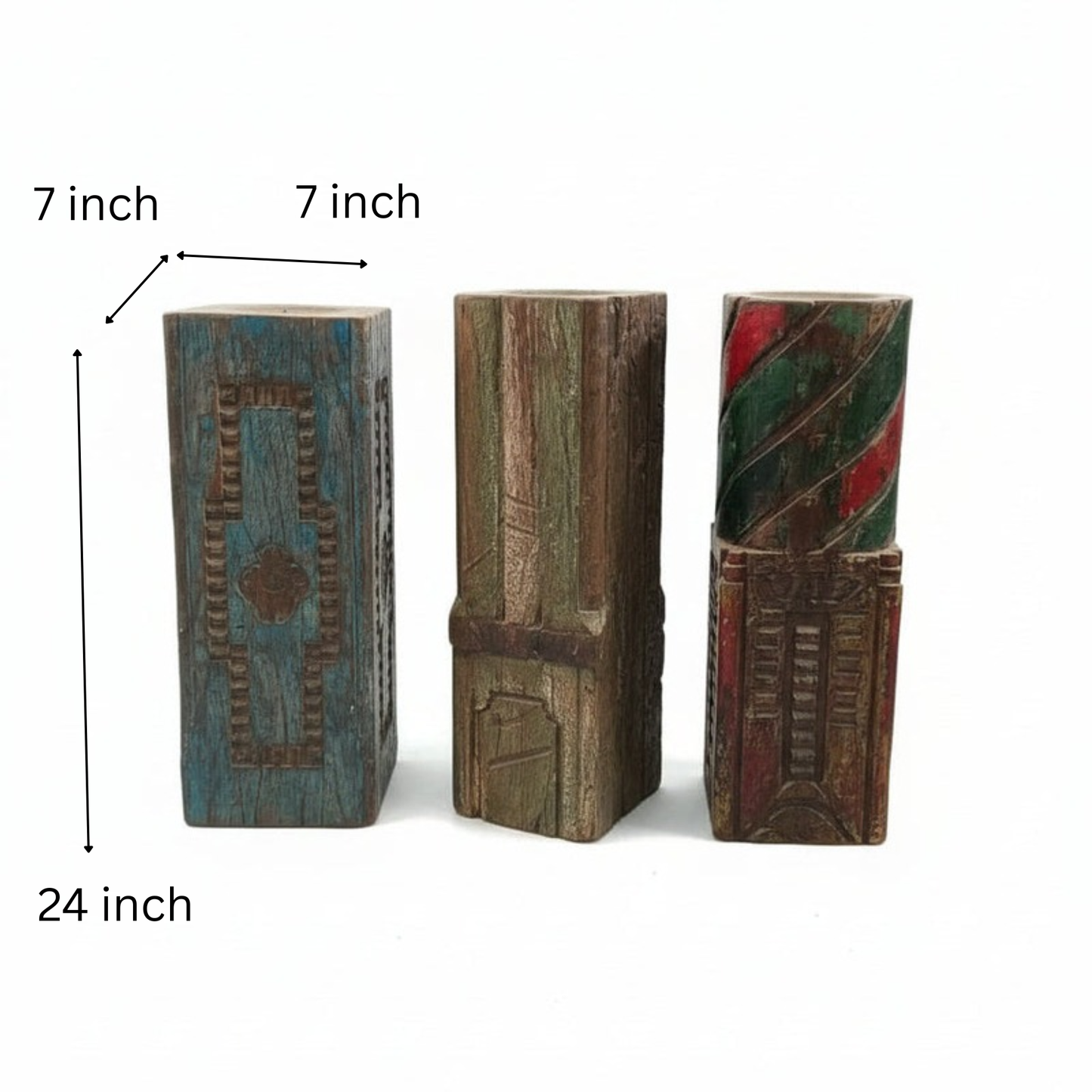 Utsav Carved Candle Stand image 2